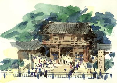 油画-古香古色四 城市,装饰画